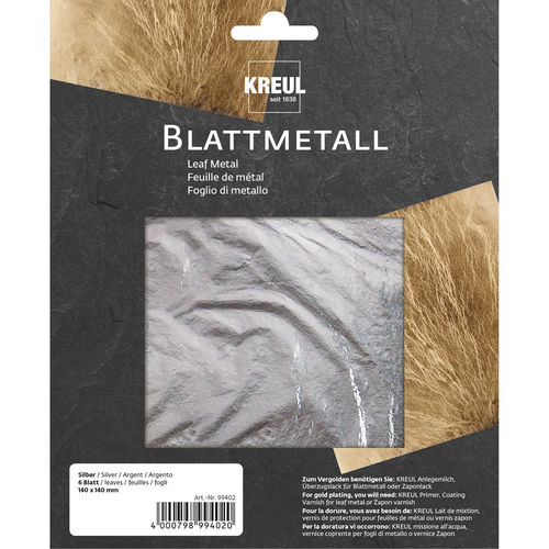 ART DECO Blattmetall silber
