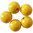 Holzperlen gelb Ø 4, 6, 8, 10, 12, 14, 16 oder 20 mm