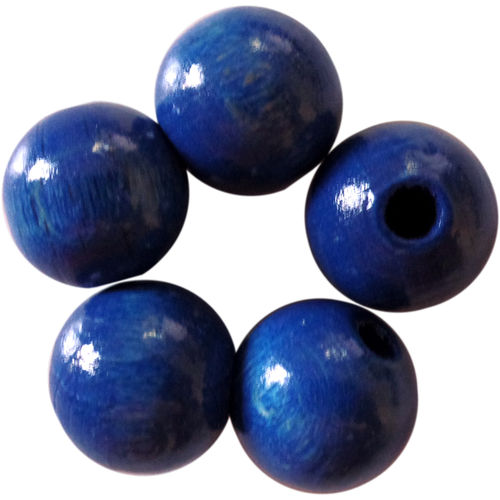 Holzperlen dunkelblau Ø 4, 6, 8, 10, 12, 14 oder 16 mm