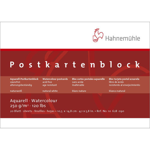 Aquarell-Postkarten-Block 250 g/m²