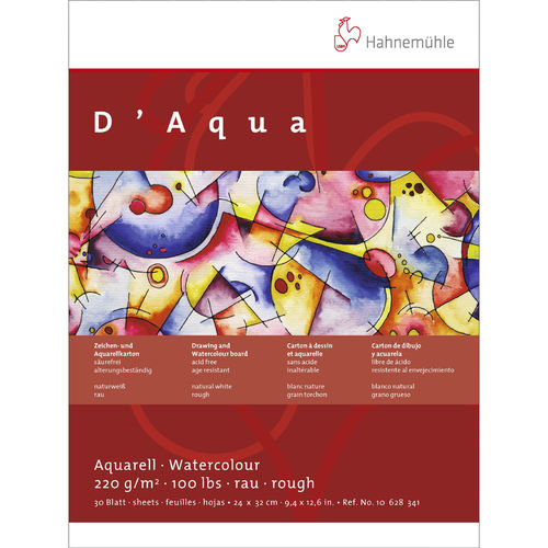 Aquarellblock "D'Aqua" rau 220 g/m²
