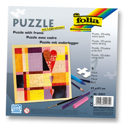 Blanko-Puzzle 25-tlg. 21 x 21 cm