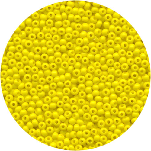 Rocailles opak gelb