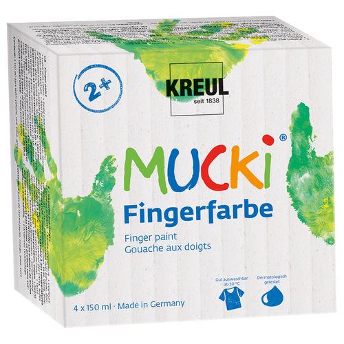 MUCKI Fingerfarbe 4er-Set